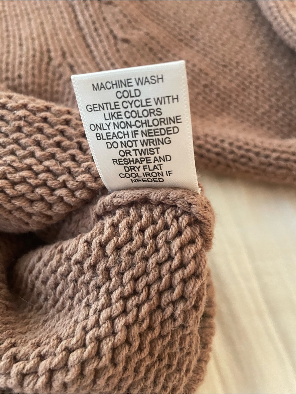 Chunky Brown Crewneck Button Cardigan Sweater size small - Picture 6 of 11